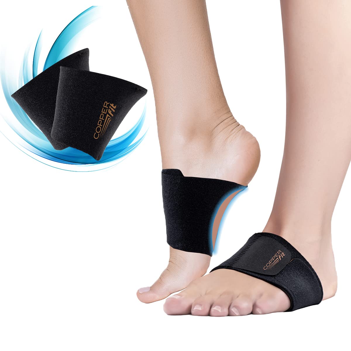 Copper Fit Health Unisex Arch Relief Plus with Built-In Orthotic Support