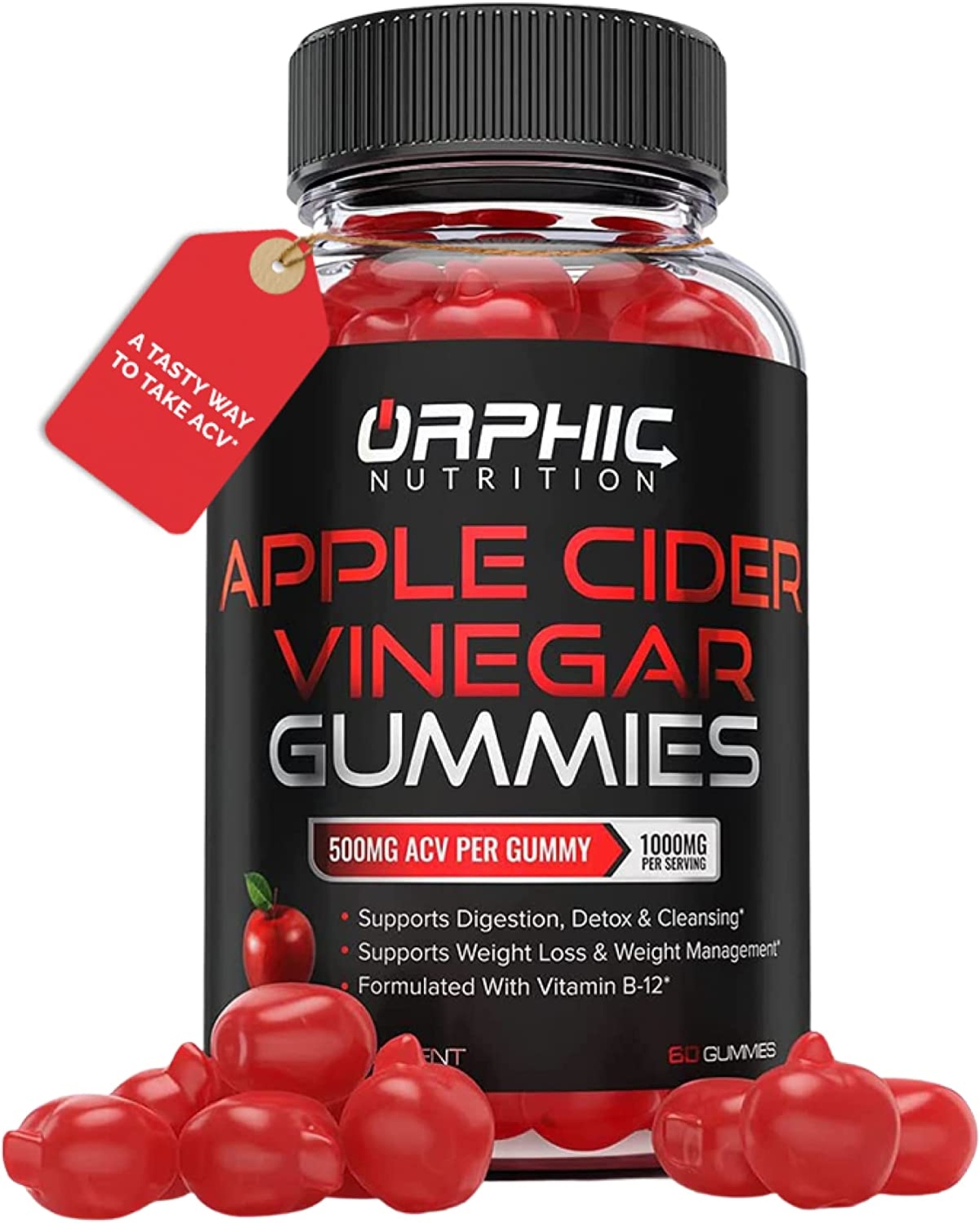 Apple Cider Vinegar Gummies - 1000mg -Formulated to Support Weight Loss